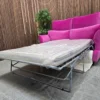 lars 2.5 seater retro modern sofa bed in persian rose smart velvet