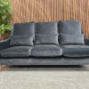 iggy high back 3 seater sofa in armour smart velvet