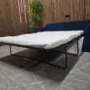 anders 2 seater sofa bed in portland blue brushtroke