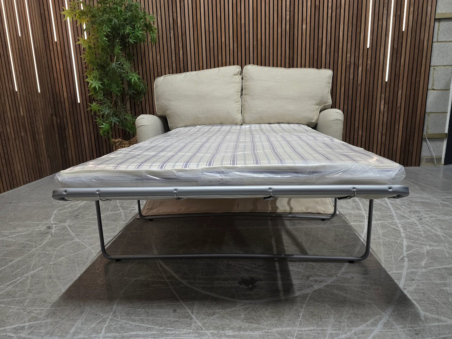 bluebell premium comfort 2 seater sofa bed in cashew