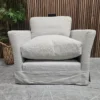 20251215_102853 Otto armchair in taupe brushed linen cotton