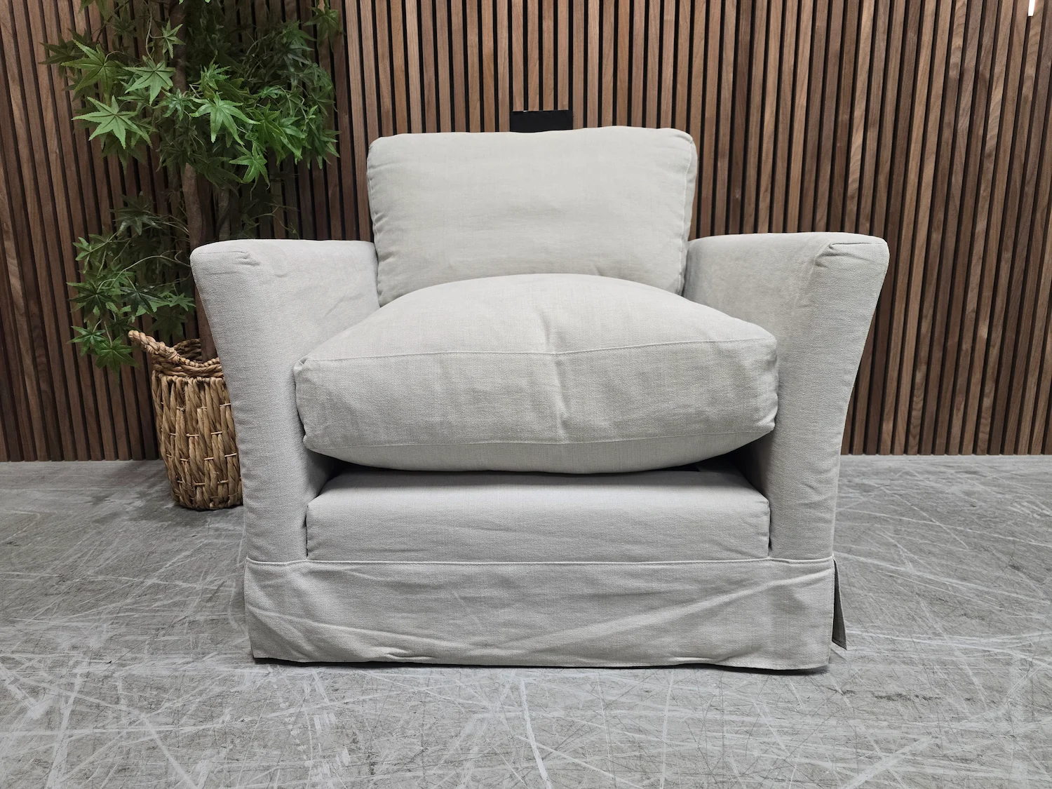20251215_102853 - Copy otto armchair in taupe brushed linen cotton