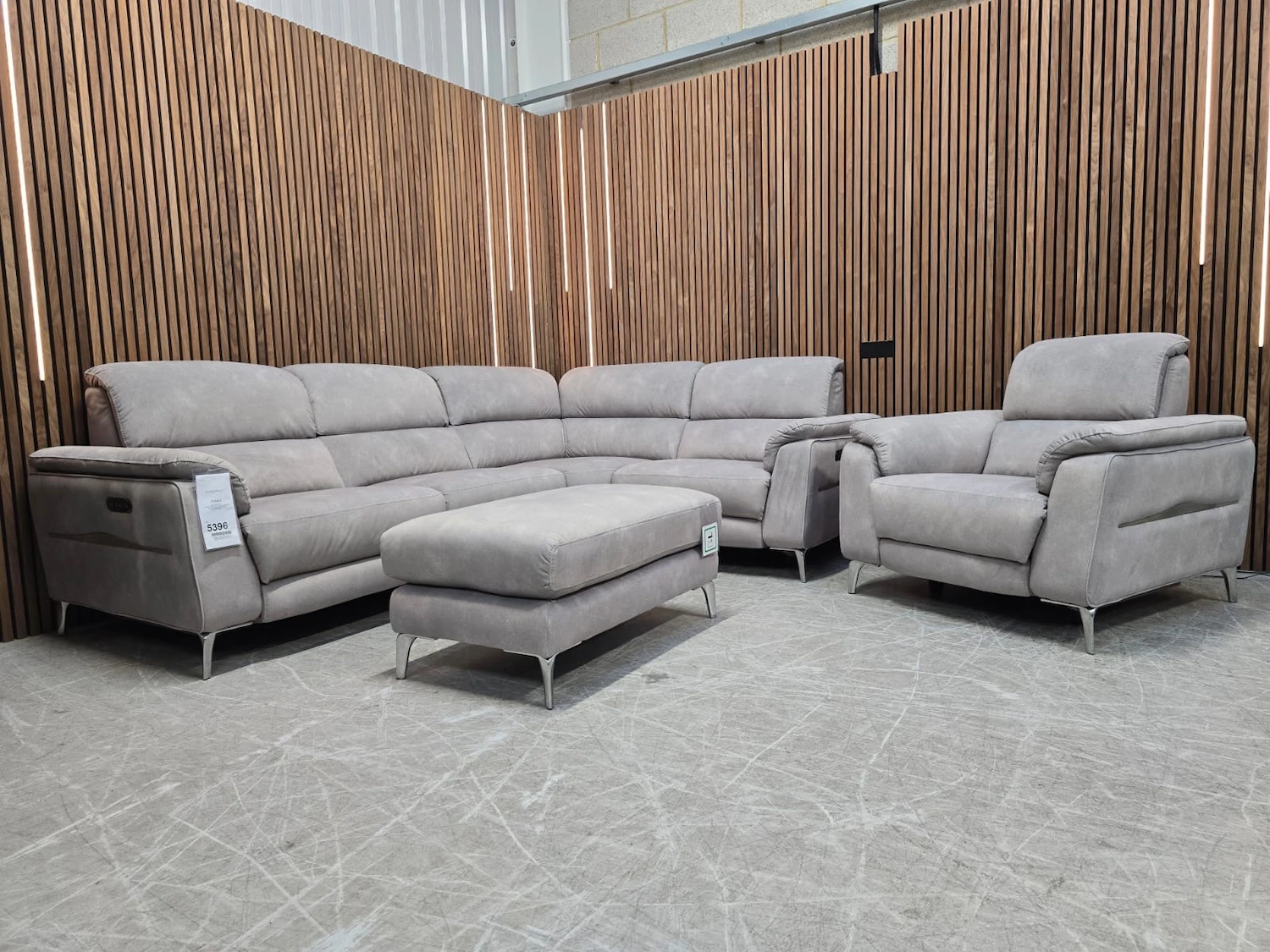 romero reclining corner sofa footstool and armchair