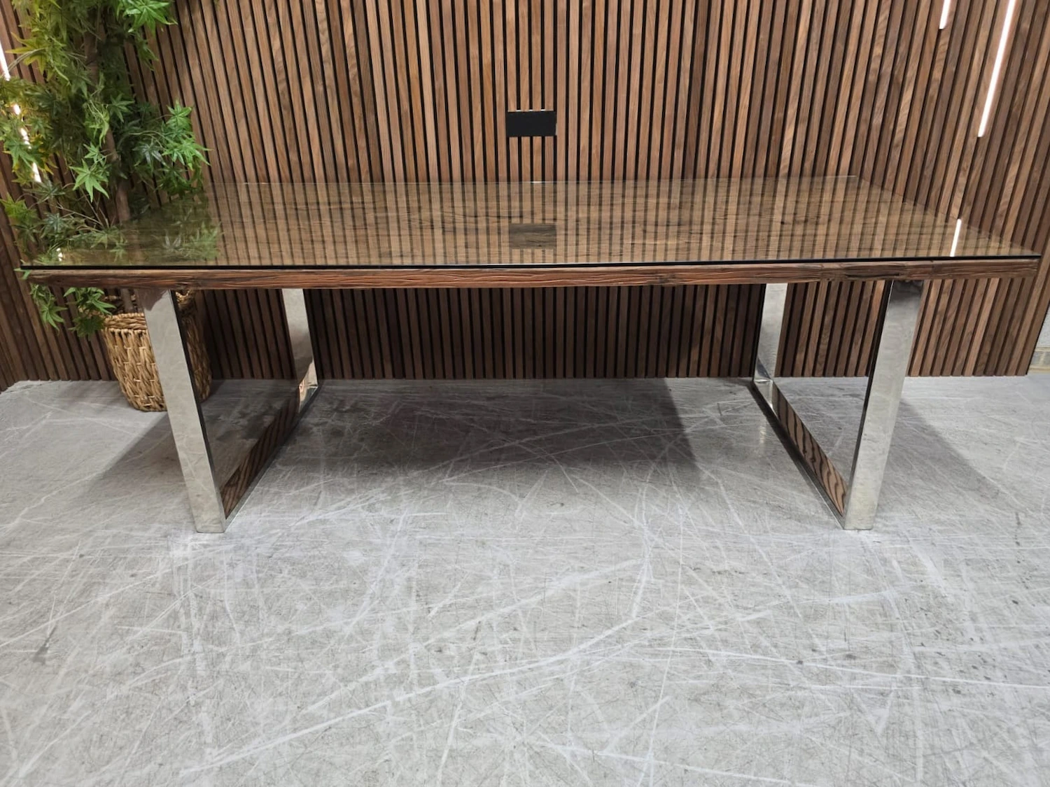 furniture village chennai 220cm railway sleeper dining table