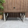 Furniture Village Chennai 180cm railway sleeper dining table