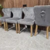 85921a4e-cb2e-4467-92df-505c395f57fc set of four chennai dining chairs in grey velvet