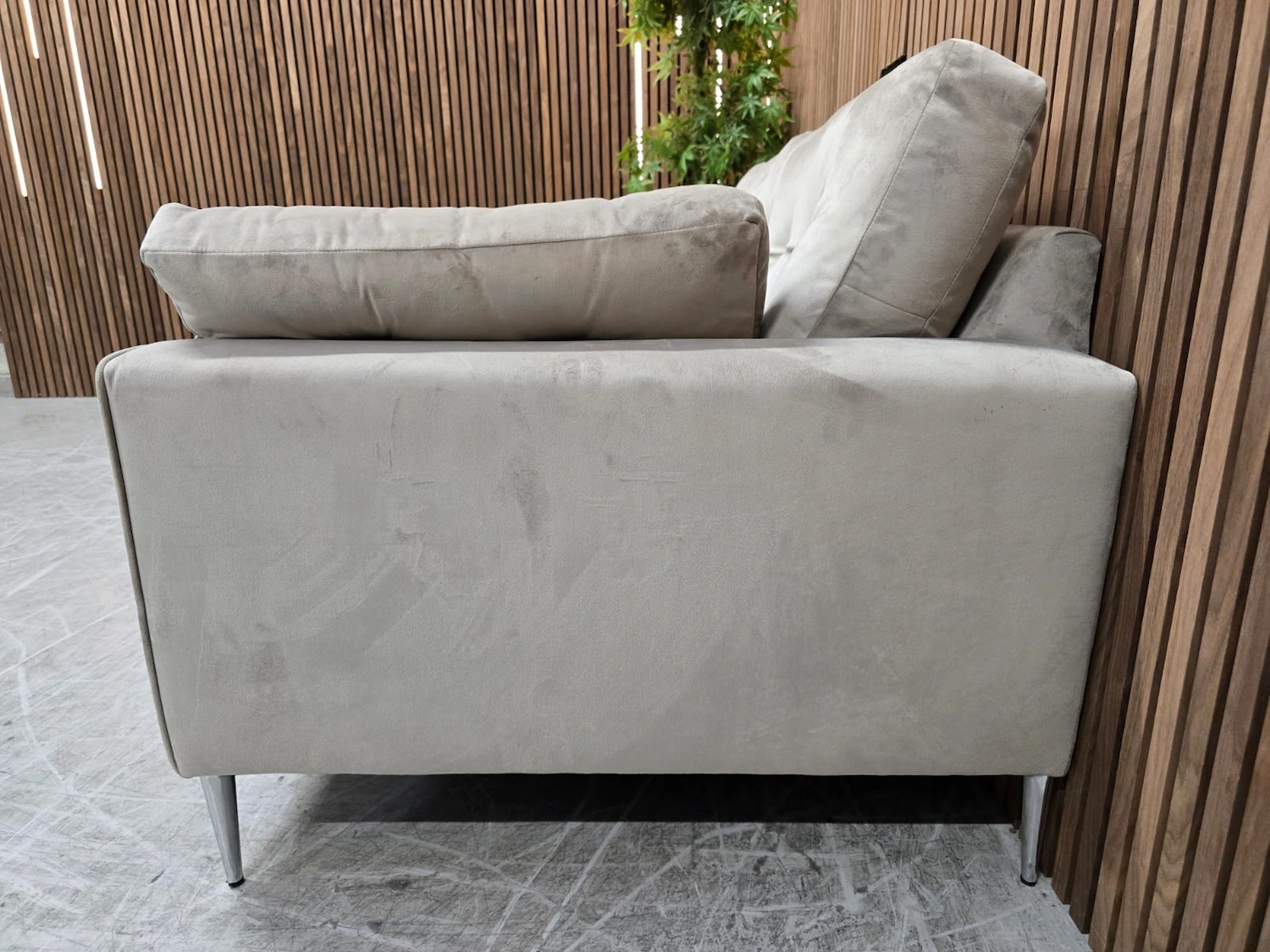 Sofa side Taupe 3 seater