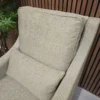 photo of the back cushion in palm silky jaquard weave