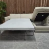 Aissa RHF chaise storage sofa bed in in Shearling 1 photo of aissa rhf chaise sofa with the bed out and storage compartment up