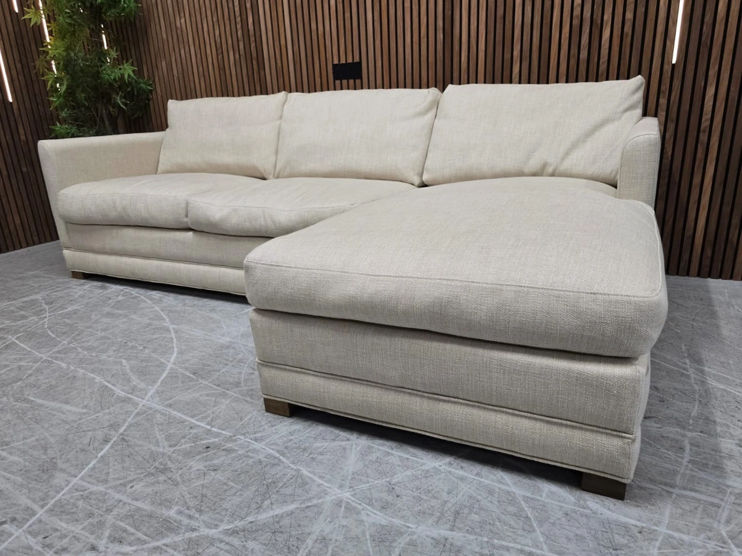 Aissa RHF chaise storage sofa bed in in Shearling 3 right side picture of the aissa rhf chaise sofa bed