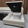 Aissa RHF chaise storage sofa bed in in Shearling 7