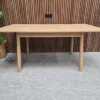 anderson scandi style oak extending dining table