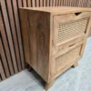 mango wood grain from the left side