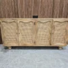 boho rattan large 4 door sideboard