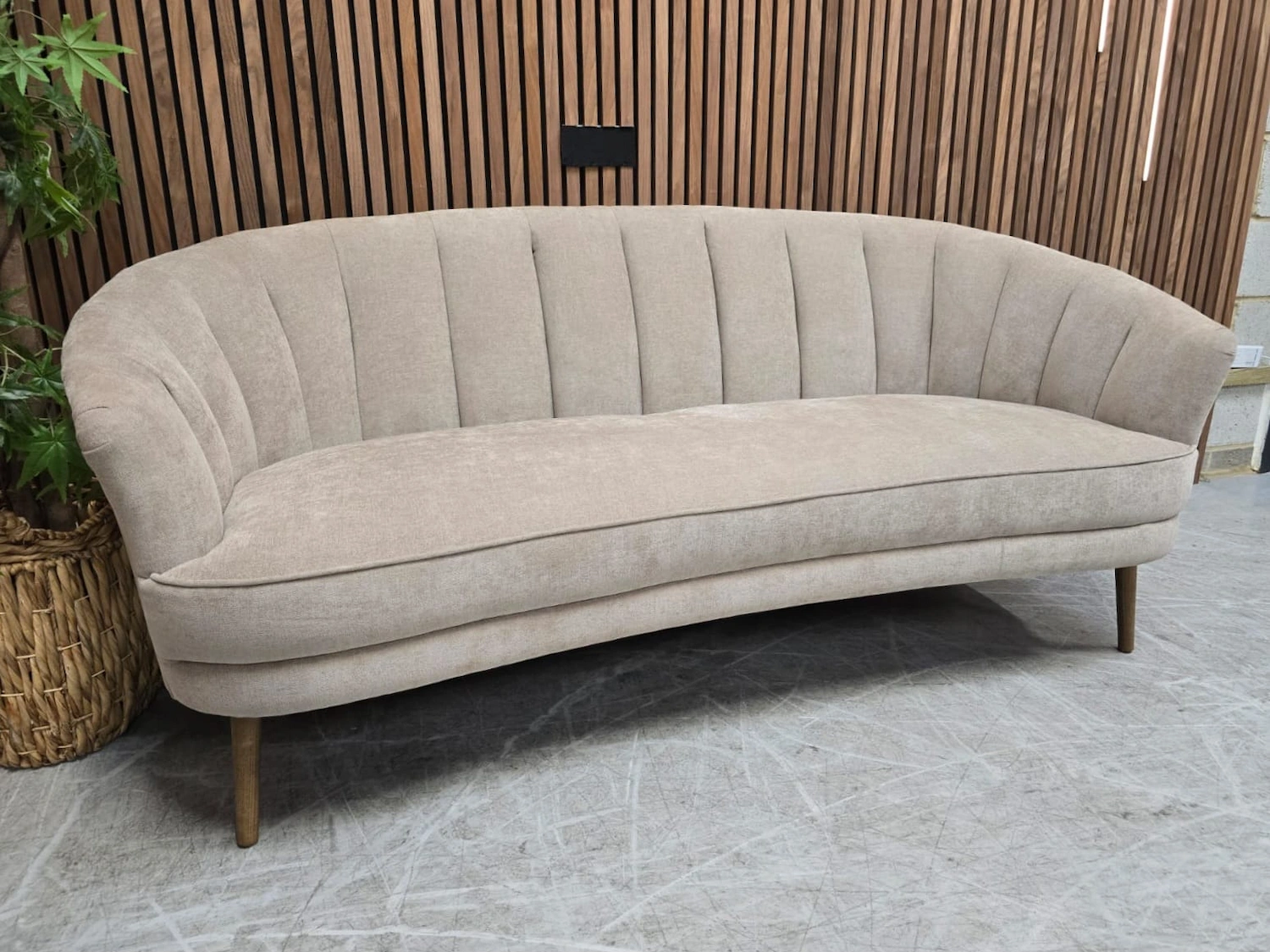 left side picture of the art deco harper sofa
