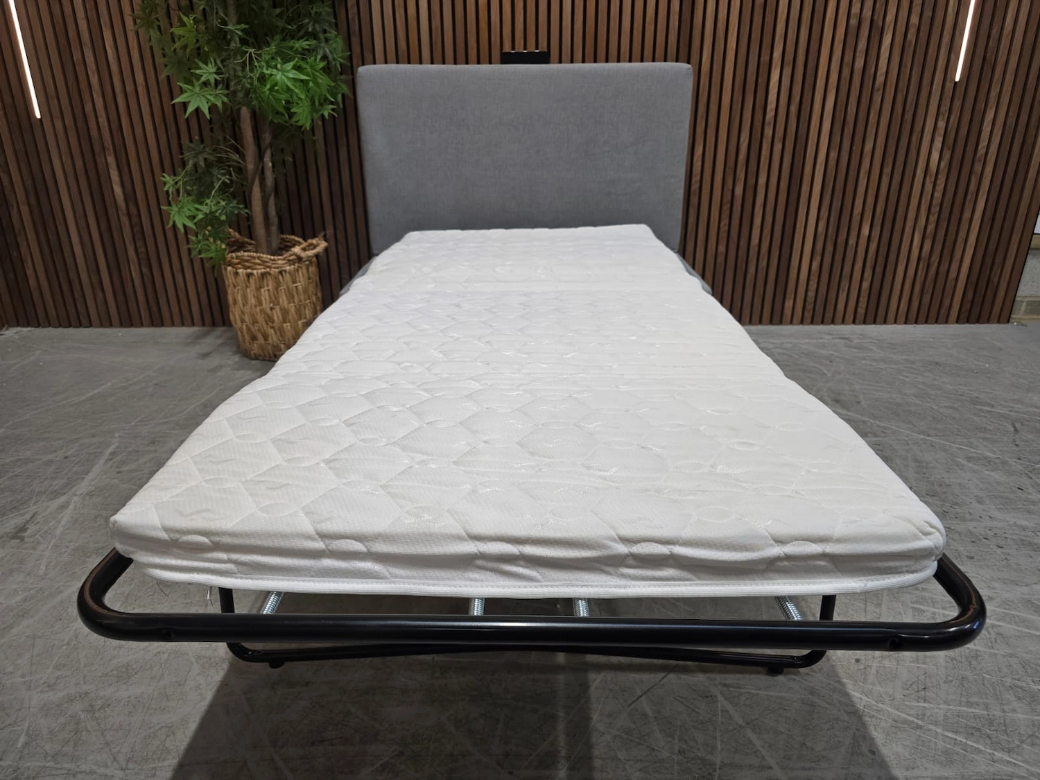 henry bed in a box with the bed fully extended