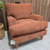 isla small armchair in koi from the left side