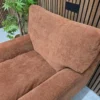 close up of the house soft touch fabric in koi on the back cushion