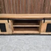 Mango & Iron large tv stand 1 industrial mango wood and iron large tv stand