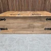 rustic mango wooden storage trunk coffee table