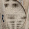close up of the rattan door front