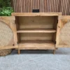 showing the inside the cupboard with a shelf