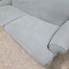 Saturday 3 seater sofa in lagoon Brushed Linen Cotton 5 photo of the seat cushions in lagoon