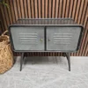 industrial small metal cabinet with two doors