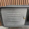 close up of the door detail which has a vent on