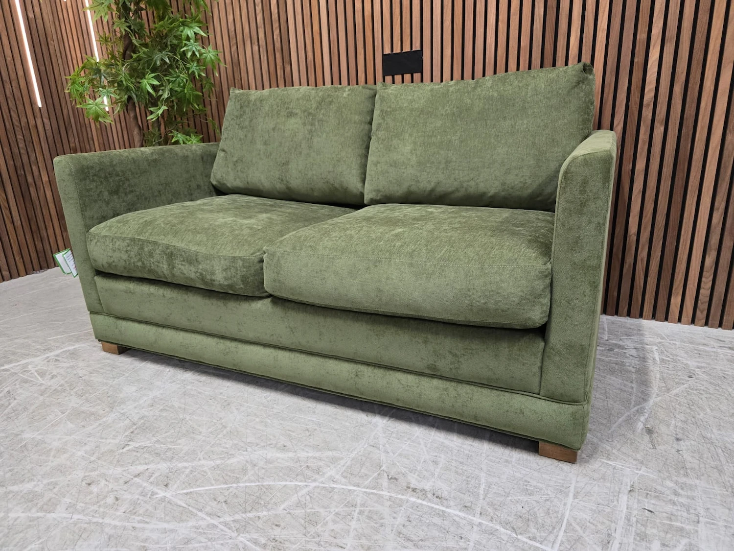 right side photo of the aissa sofa bed in hummingbird