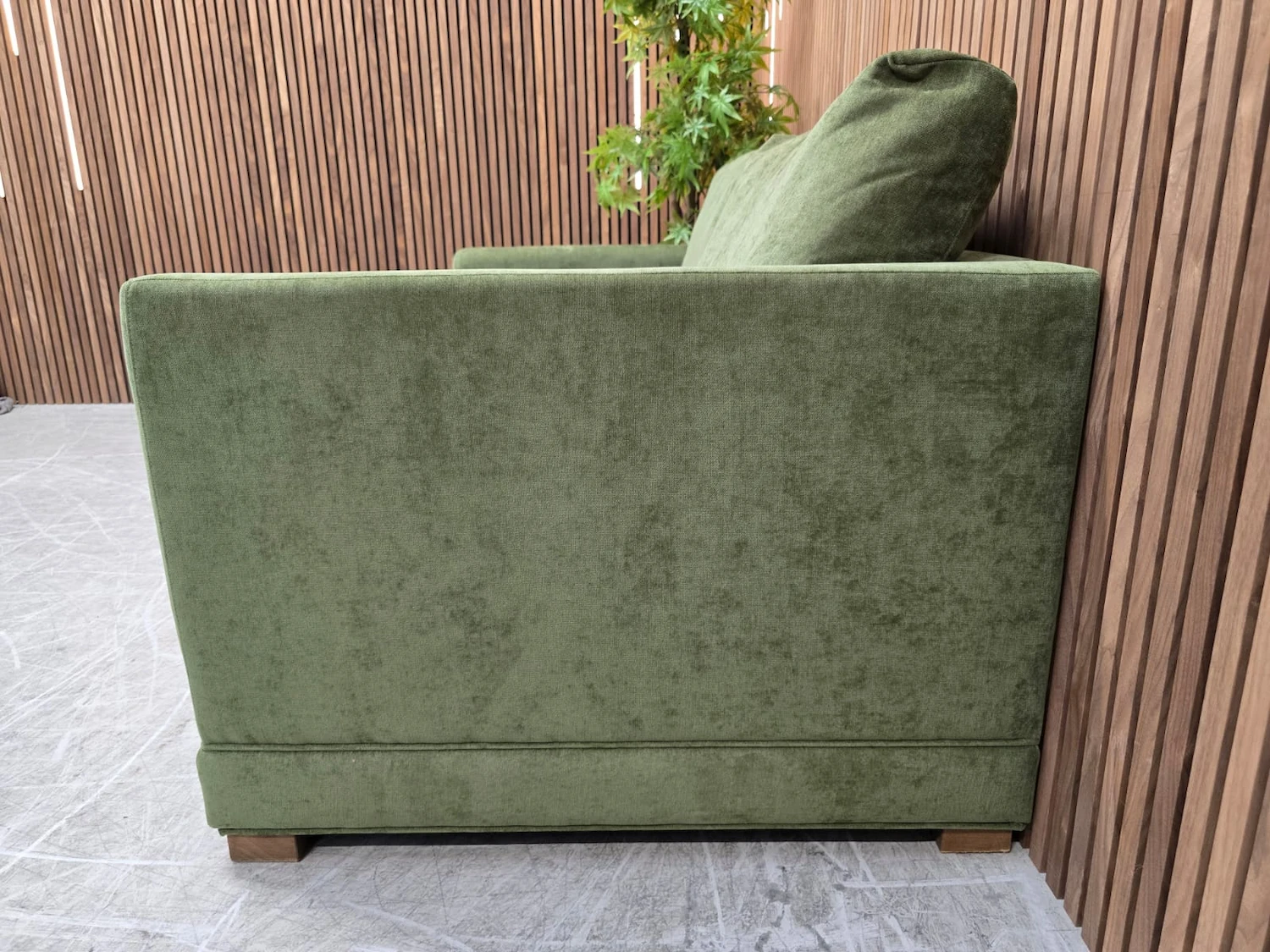 photo of the right arm on the aissa sofa bed