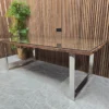 chennai 220cm railway sleeper dining table Right side picture of chennai 220cm railway sleeper dining table