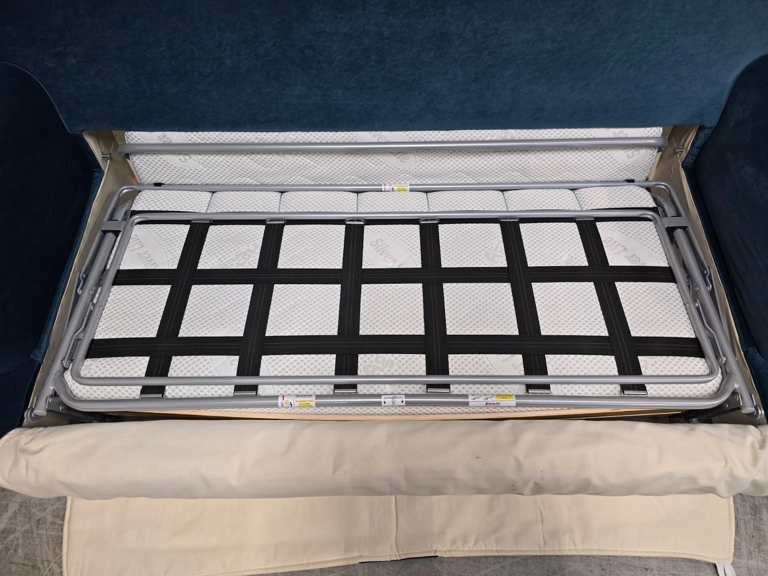 Picture of the sofa bed in the aissa model