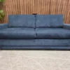 Aissa 3 seater sofa bed in bluberry house soft touch