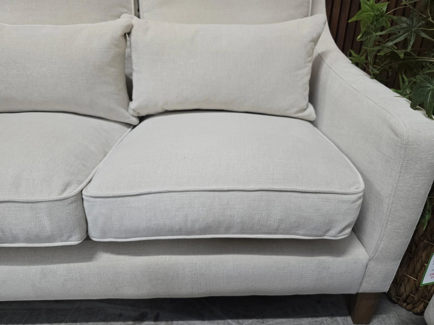 Close up Cushion Iggy 3 Seater In Chantilly
