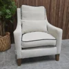 iggy high back armchair in chantilly 1 left side picture of iggy high back armchair