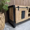 industrial 2 door tv stand 3