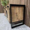 industrial 2 door tv stand 4