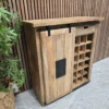 left side picture of the industrial wine cabinet