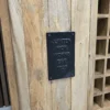 close up photo of the ironwork on the door front