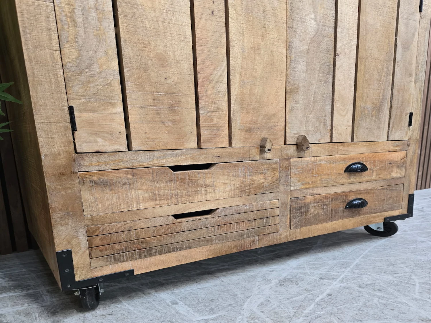 photo of the drawers on the larder