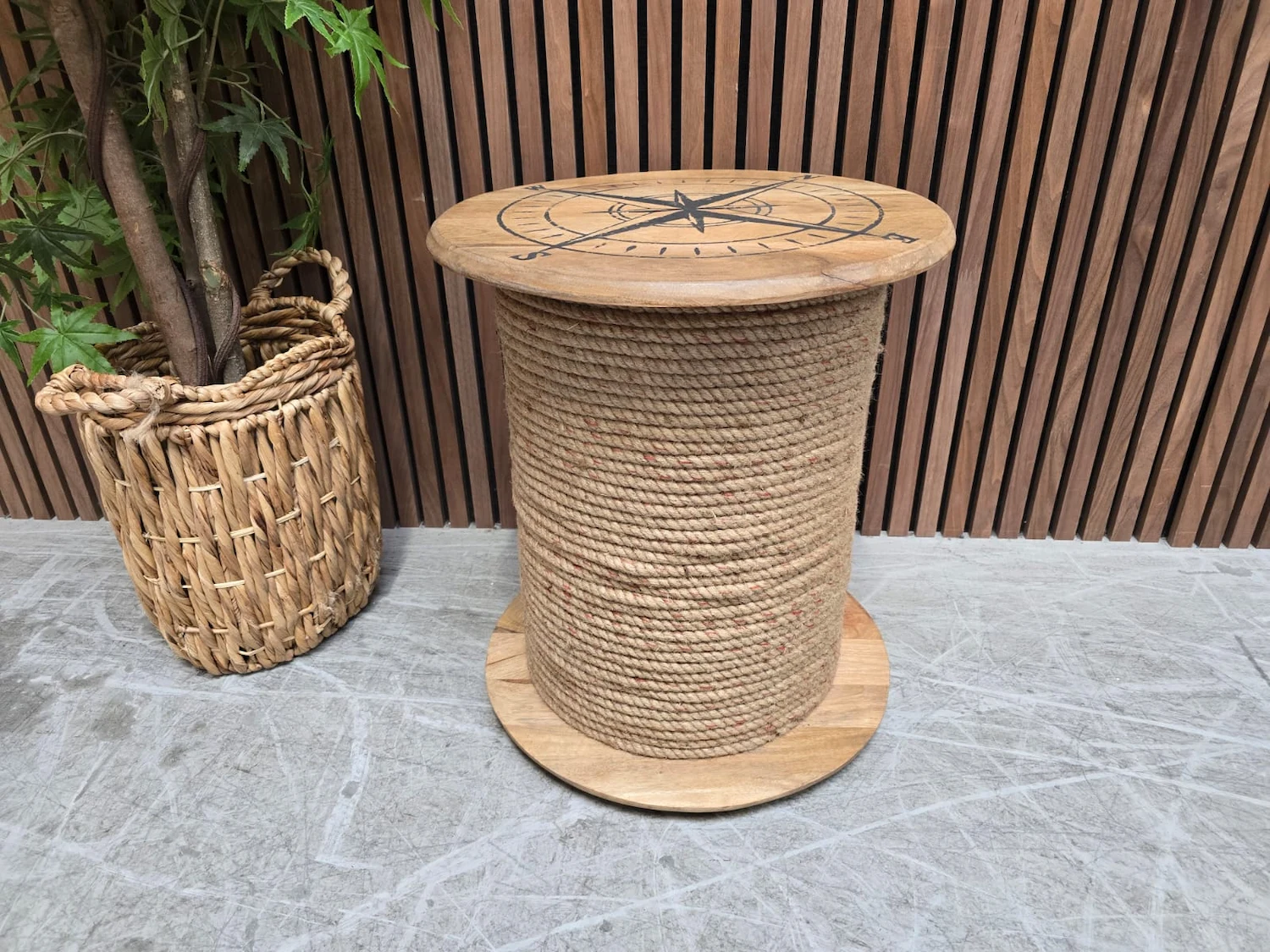 nautical rope side table
