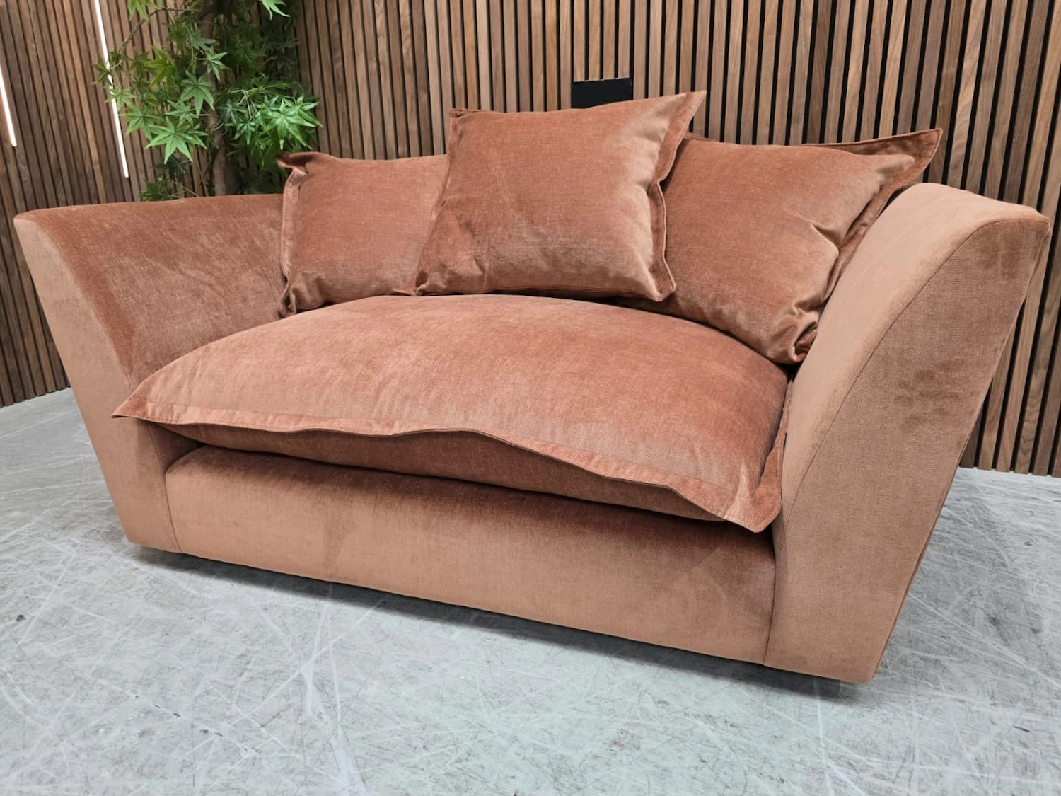 oddysey loveseat in apricot 2