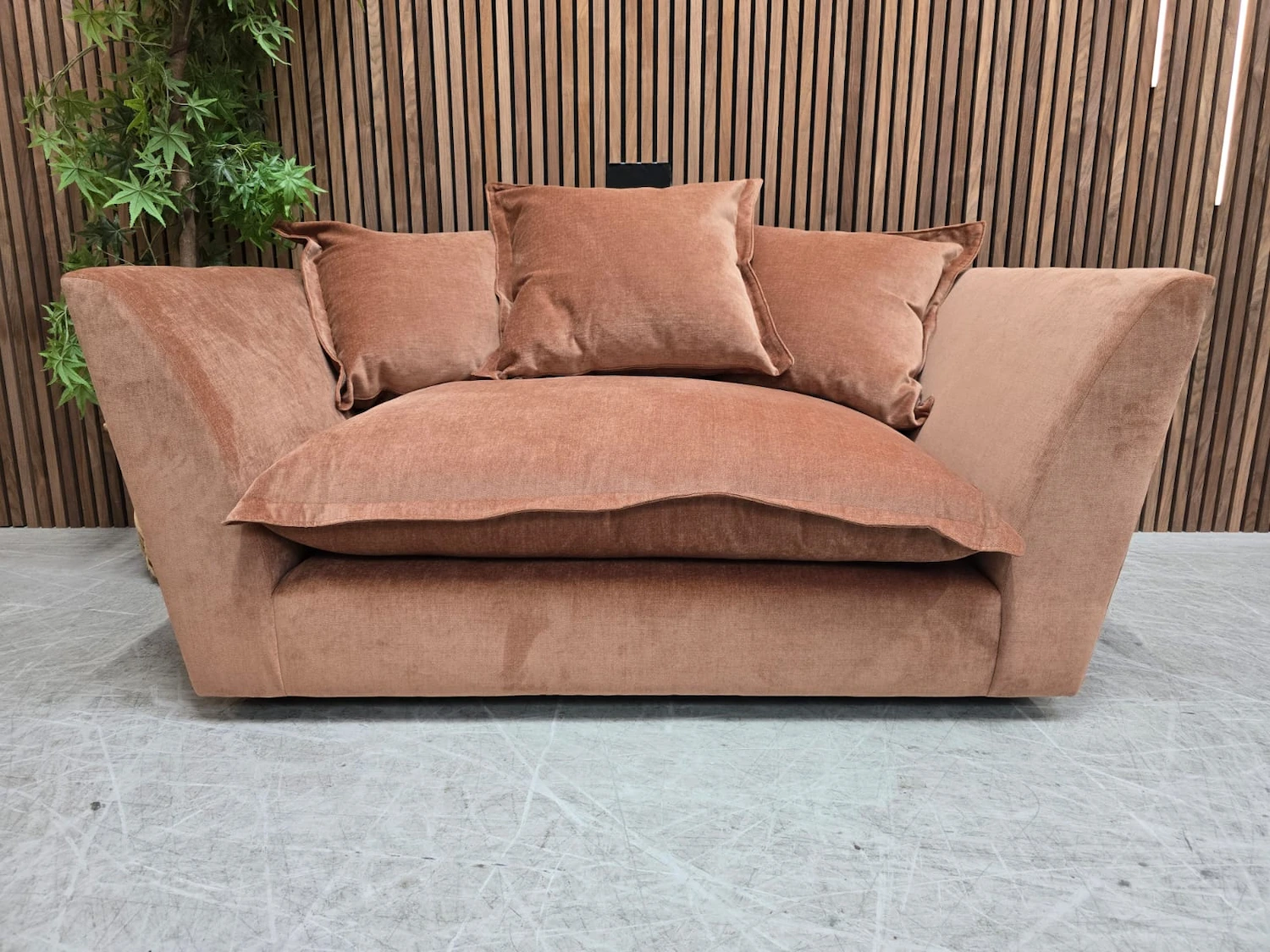 oddysey loveseat in dusk apricot