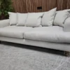 teddy 2.5 seater in pumice herringbone