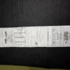 photo of the tag on the teddy armchair in mossymere