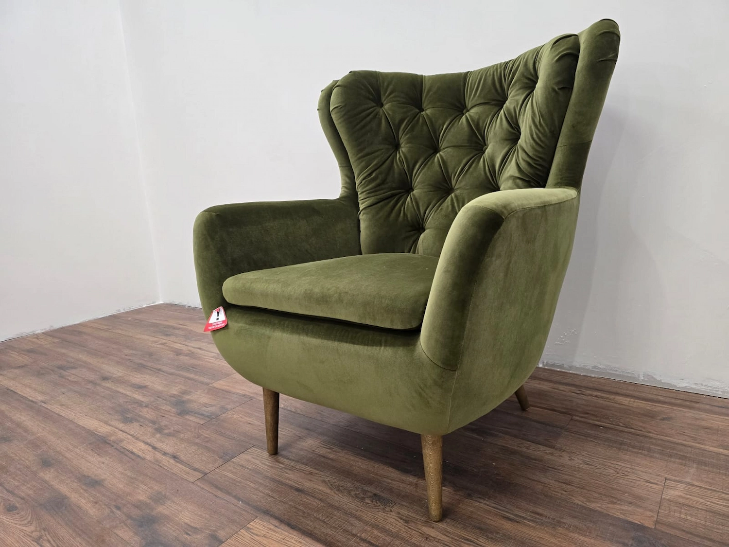Ernest armchair in meadow smart Velvet 2