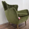 Ernest armchair in meadow smart Velvet 3