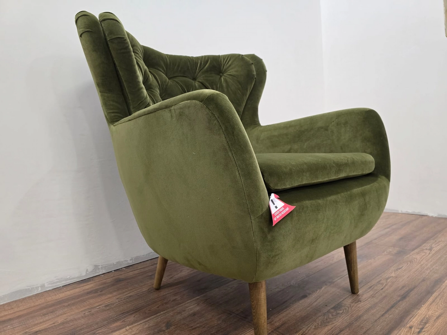 Ernest armchair in meadow smart Velvet 3