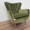 Ernest armchair in meadow smart Velvet 4